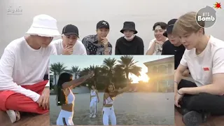 BTS reagindo a now united dançando - Sua Cara