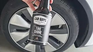Review  CAR GUYS Tire Shine Spray