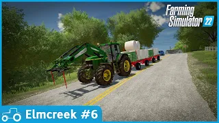 Elmcreek #6 FS22 Timelapse Triple Silage Baling Contracts, Selling Strawberries & Spraying Work