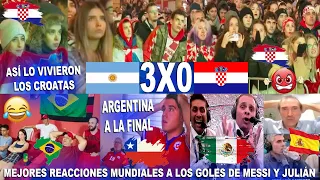 REACCIONES CROATAS Y DEL MUNDO AL ARGENTINA VS CROACIA (3-0) EN LOS GOLES DE MESSI Y JULIÁN