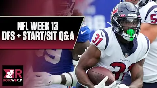 NFL Week 13 fantasy football Q&A: DFS + Start/Sit advice | Rotoworld | NFL on NBC