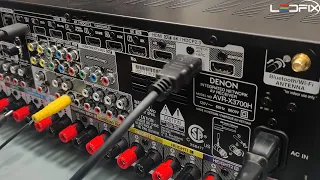 Receiver Denon AVR-X3700H sem som | Consertado na Ledfix