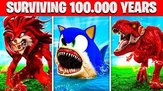 Surviving 100.000 YEARS As SUPERHEROES In GTA 5!