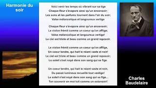 Harmonie du soir de Charles Baudelaire