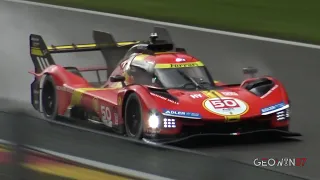 Ferrari 499P Hypercar TESTING HARD for Le Mans at Spa Francorchamps !