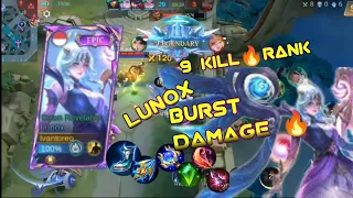 LUNOX FULL BURST DAMAGE TUTORIAL #mlbb #mobilelegends #lunox #lunoxbuild #mlbbindonesia