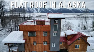 Building my Own Flatroof Rooftop Deck House in Alaska