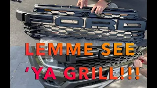 2024 Ranger Raptor Grill removal, full demo video.  Glued my amber lights in... IT'S PERMANENT!!!