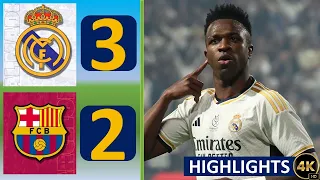 Real Madrid vs Barcelona 3-2 | La liga | Highlights & All Goal 2024 4KHD