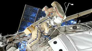 Russian Spacewalk 59 outside International Space Station