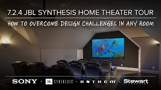 STUNNING 7.2.4 JBL Synthesis Home Theater Tour: How to Overcome Design Challenges in Any Room