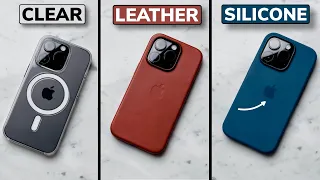 Apple Silicone vs Leather vs Clear Case for iPhone 14 / 14 Pro | Which is Best?