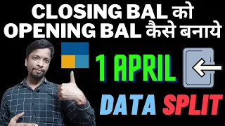 Tally Prime Lecture Tally #27 | Closing balances to Opening balances |Split Company Data |F/y 2021