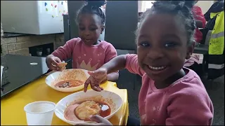 Wow, they ate everything || These kids just  love local food.