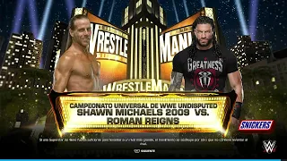 Shawn Michaels Vs Roman Reings -  Ironman Match WWE 2K24