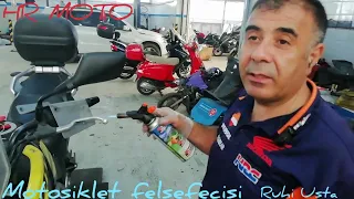 Motosiklet Eğri Manet Ön fren Debraj Kolu Düzeltme Teknigi Püfnoktalar