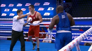 Day 4 (+92kg) BELBEROV Petar (BUL) vs  AGNES Keddy Evans (SEY) | AIBA WCHs 2021