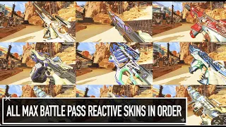 ALL TIER 100 & 110 Max Battle Pass Reactive Skins In ORDER From Season 1-16 Apex Legends (2023)