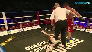 Le KO de Matteo Signani vs Maxime Beaussire, Championnat d'Europe EBU des moyens