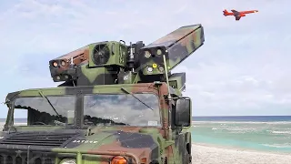 US Monstrous Missile Launcher Destroys Crazy UAVs At a Beach