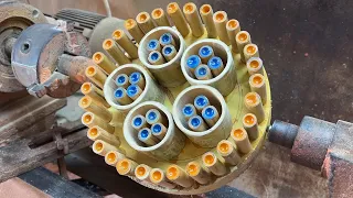 Amazing Woodturning Crazy - Extremely Bold Idea Breakthrough From Bamboo And Amazing Work On Lathe