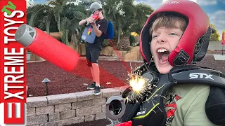 Overcoming our Secret Fear with Homemade Nerf Armor!