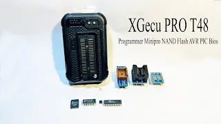 XGecu T48 programmer. How to program tens of thousands of chips and test logic chips