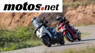 Honda SH 350i vs Piaggio Beverly 400 2021/ Comparativo / Prueba / Review en Español / 4k / motos.net