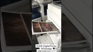 Printing process of A3 coated paper，XEROX printer