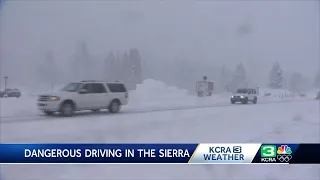 Major California Interstate Shut Down | Here are Sierra snowstorm impacts on March 1 at 7 p.m.