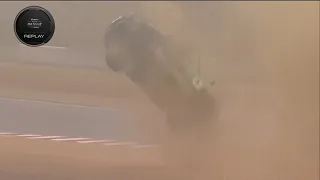 Mazda MX-5 Cup 2023. Race 2 Laguna Seca. Huge Crash Flips