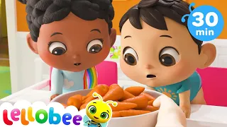 How to Eat Vegetable Song +More Nursery Rhymes and Kids Songs - ABCs and 123s