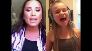 'Sorry Not Sorry' Smule Duet sung by Demi Lovato & 10 year old Sienna Rose!!!