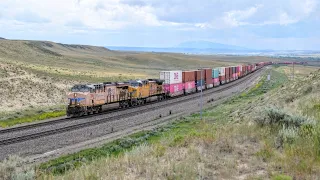 Union Pacific's Overland Route across the Wyoming High Plains - July 2023