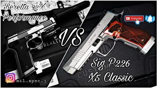Beretta 92X Performance VS Sig P220 X5