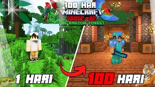 100 Hari di Minecraft Hardcore Jungle The Amazon Forest!