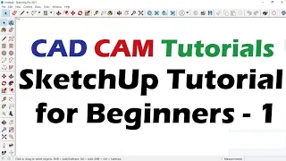 SketchUp Tutorial for Beginners #1