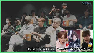 Seventeen reaction to Kpop Idols Getting Scared Moments [fanmade]