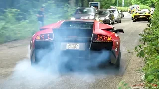 Supercars Accelerating - Straight Piped Murcielago, Apollo IE, LaFerrari, Akrapovic GT3, Senna, F40