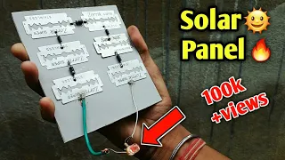 🌞solar panel using blade | samar experiment solar panel | ak technical amrit | solar panels