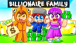 Adopted By A BILLIONAIRE Family in Roblox!