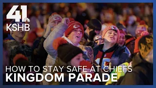 Staying safe at Chiefs Kingdom Champions Parade in Kansas City