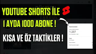 Youtube Shorts İle 1 Ayda 1000 Abone Nasıl Kazanılır? Youtube Shorts İzlenme Taktikleri!