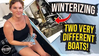 Winterizing big block powered cabin cruiser & small block powered ski boat! Which is better?!