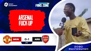 MANCHESTER UNITED 0-1 ARSENAL (LEKSITE- NIGERIA FAN REACTION) PREMIER LEAGUE HIGHLIGHTS