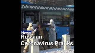 Russian Pranksters Scare Population with Coronavirus Pranks | The Moscow Times