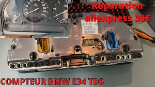 Réparation LCD Compteur BMW E34 525 TDS aliexpress pour 30€