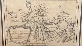 Looking at the first ever map showing Detroit (by the French)