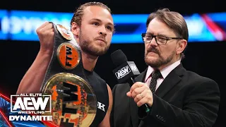 New FTW Champion, Jack Perry, addresses the past & future! | 7/26/23, AEW Dynamite