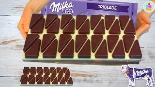 Рецепт:ГИГАНТСКАЯ Шоколадка MILKA TRIOLADE#ГОДНЫЙКОНТЕНТЧЕЛЛЕНДЖ.Giant Chocolate Bar MILKA TRIOLADE